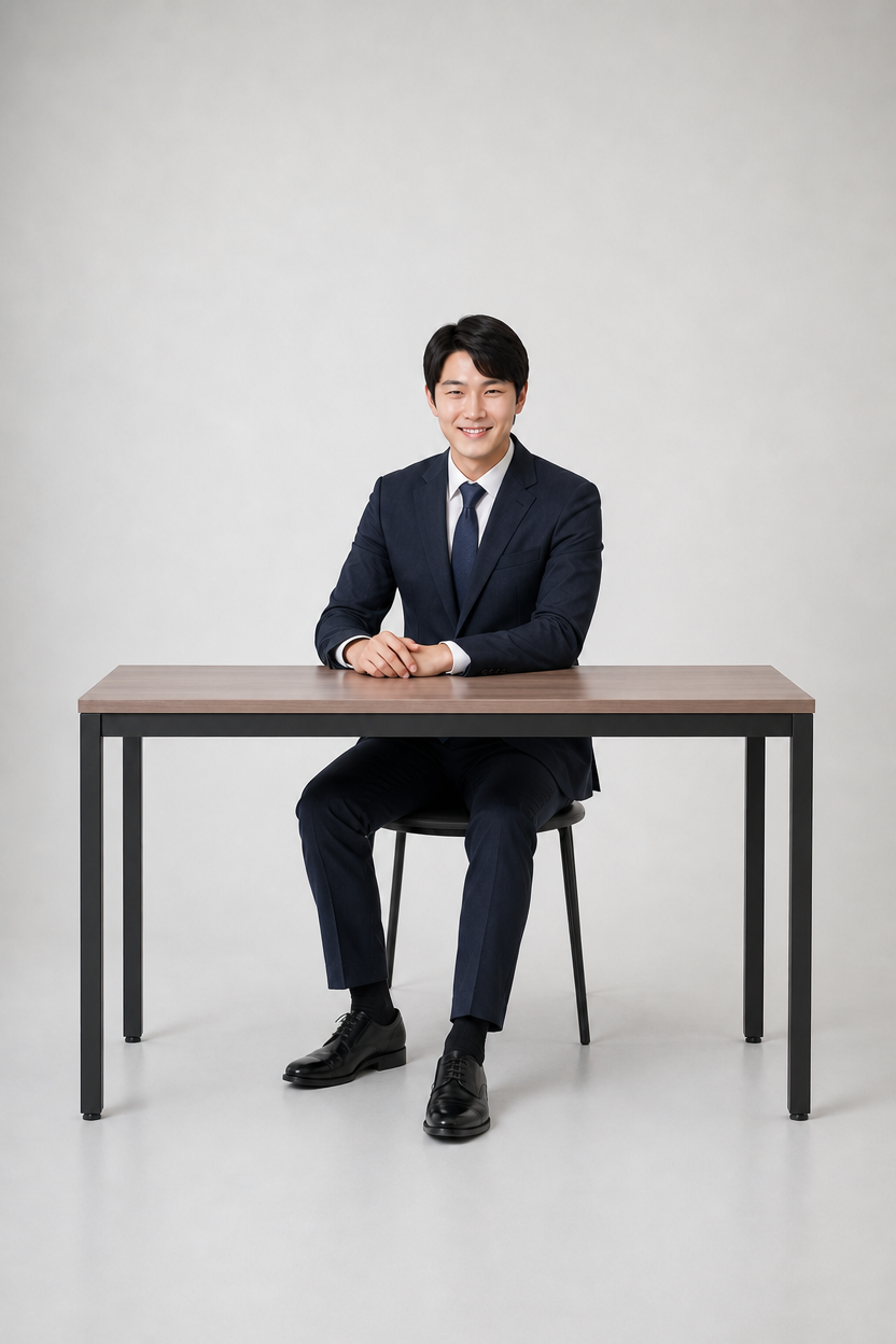 Confident Business Portrait — step 1