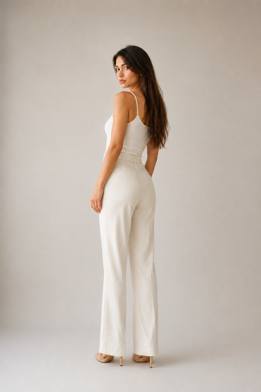 Elegant Side Gaze — step 1